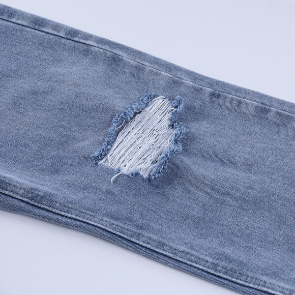 Slim Temperament Sexy Tattered Denim Pants - Image 10